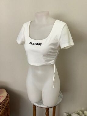 Playboy crop top. SMALL